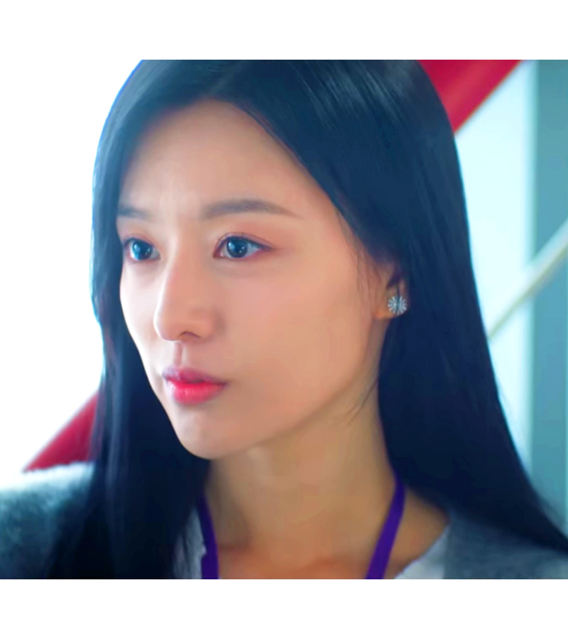 Queen of Tears Hong Hae - In (Kim Ji - won) Inspired Earrings 003 - ONE SIZE ONLY / Silver