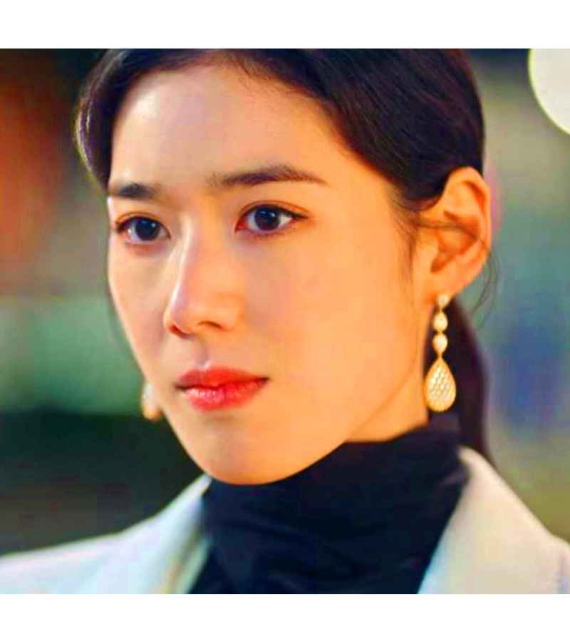 The King: Eternal Monarch Jung Eun-chae Inspired Earrings 010 - ONE SIZE ONLY / Gold - Earrings