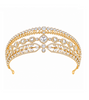 The Remarried Empress Empress Navier (Shin Min-a) Inspired Tiara Crown 002 - ONE SIZE ONLY (16.5 CM x 5.5 CM) / Gold - Accessories