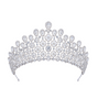 The Remarried Empress Empress Navier (Shin Min-a) Inspired Tiara Crown 003 - ONE SIZE ONLY / Silver - Accessories