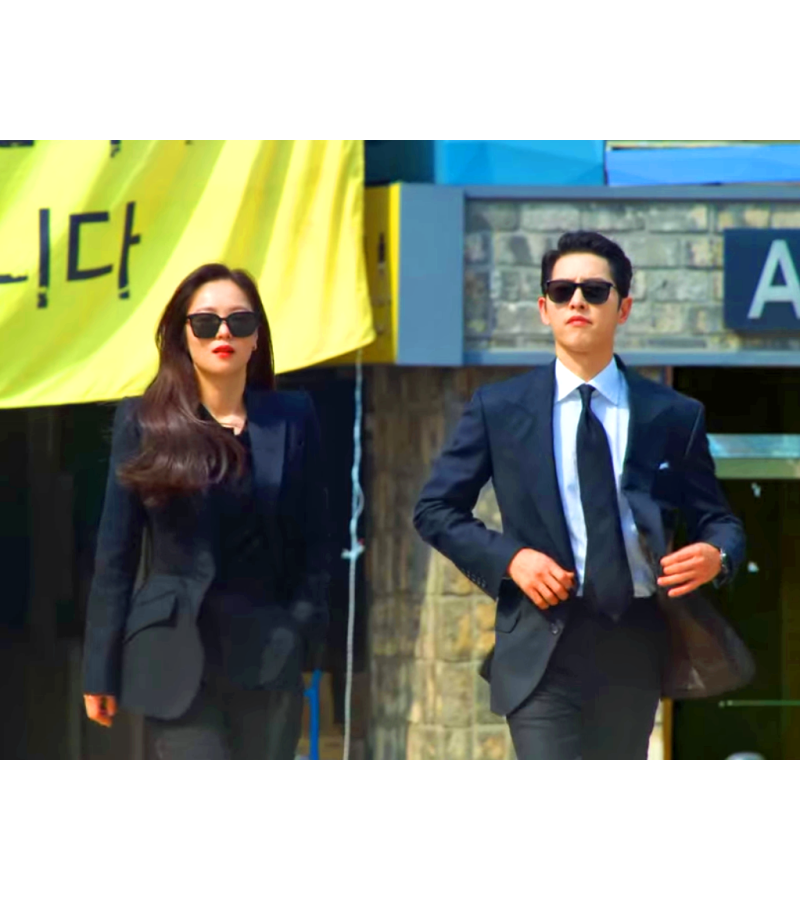 Vincenzo Hong Cha-young (Jeon Yeo-been / Jeon Yeo-bin) Inspired Sunglasses 002 - ONE SIZE ONLY / Black - Sunglasses