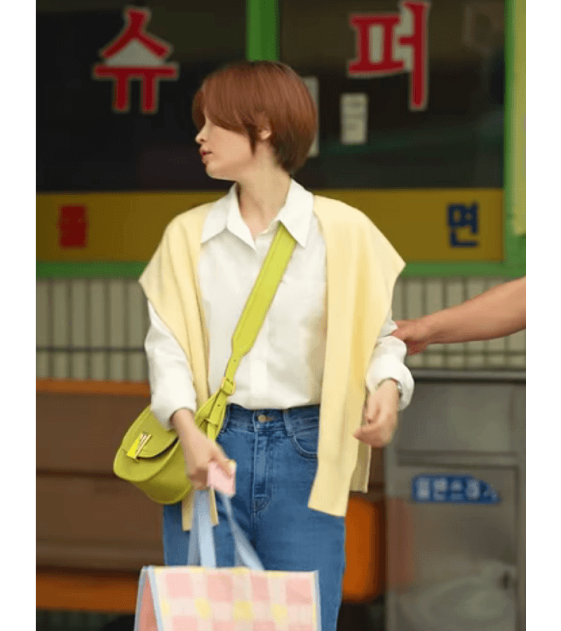 39 Thirty Nine Jeong Chan-Young (Jeon Mi-do) Inspired Pullover Shawl Cape - ONE SIZE ONLY - 105 CM x 42 CM x 39 CM / Pale Yellow - Scarves &