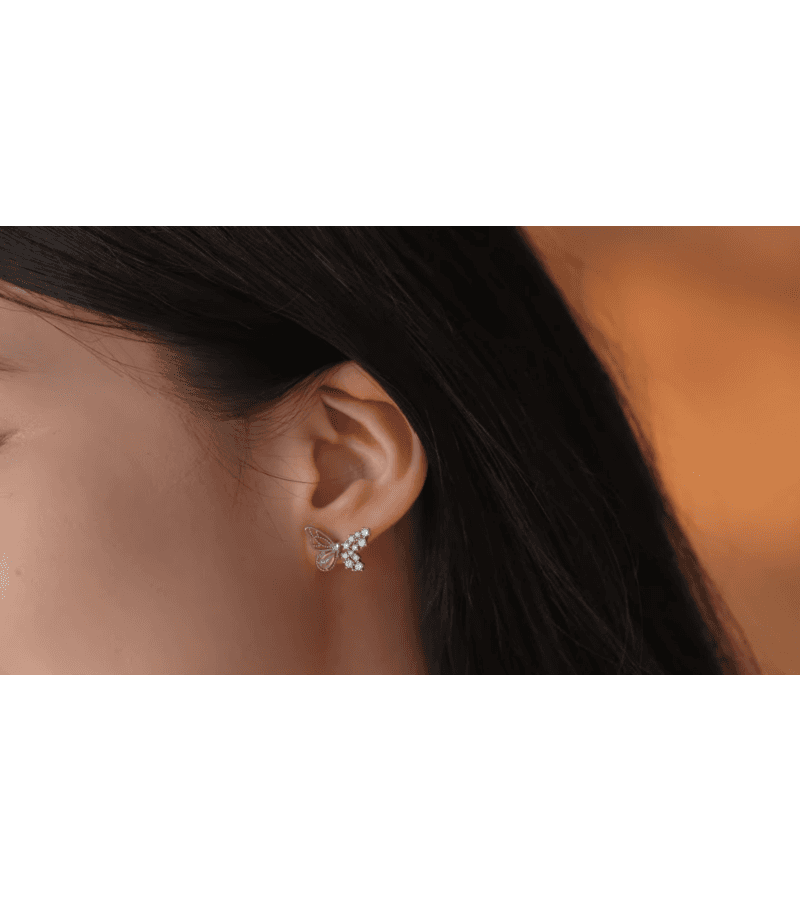 Single’s Inferno Kim Su Min Inspired Earrings 001 - ONE SIZE ONLY / Rose Gold - Earrings