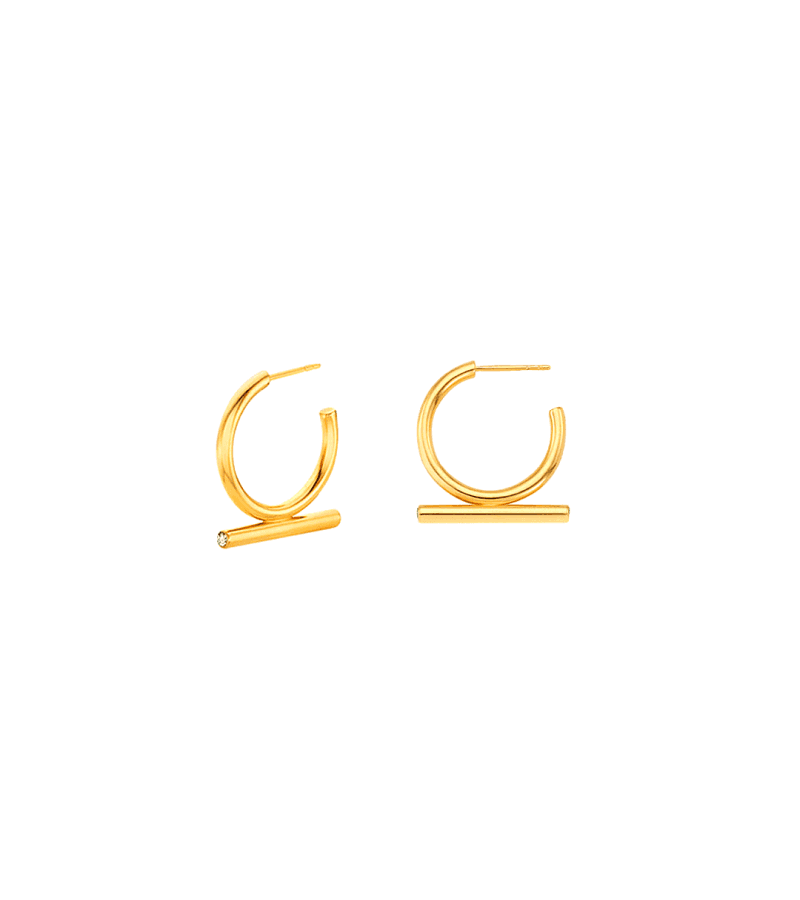 39 Thirty Nine Cha Mi-Jo (Son Ye-jin) Inspired Earrings 009 - ONE SIZE ONLY / Gold - Earrings
