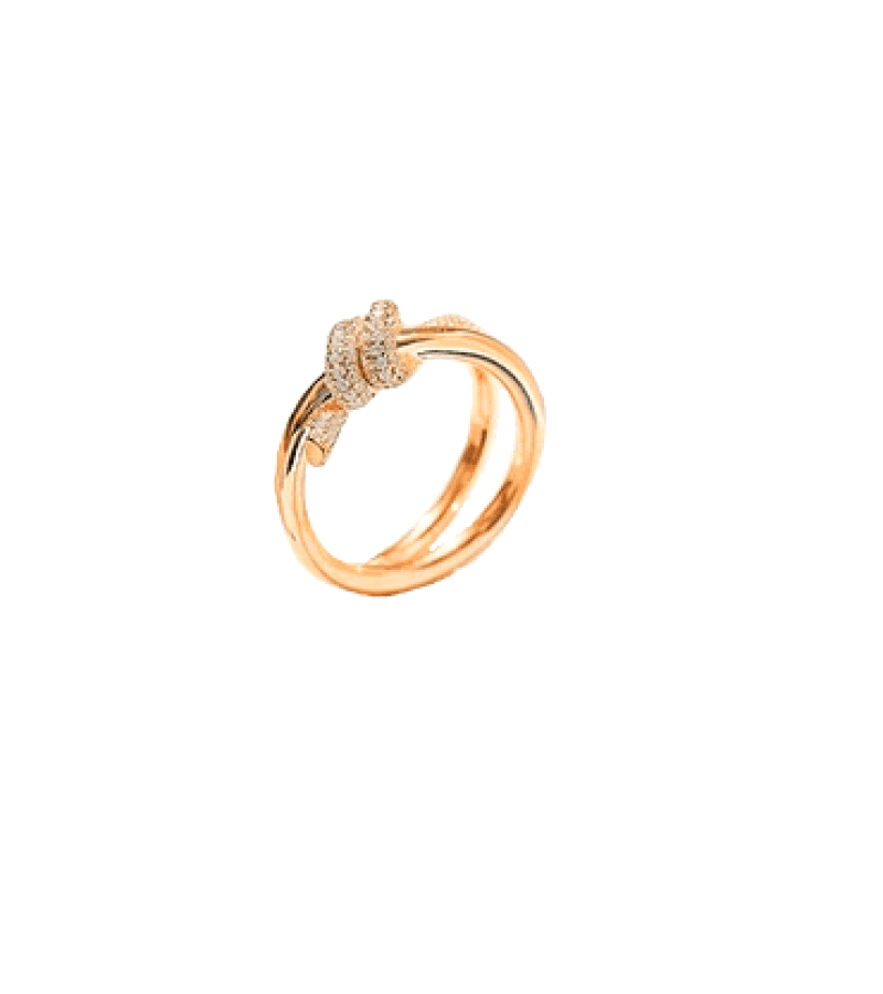 A Time Called You Kwon Min-ju / Han Jun-hee (Jeon Yeo-been / Jeon Yeo-bin) Inspired Ring 001 - US Ring Size 6 / Rose Gold - Rings