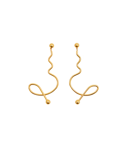 Angels Last Mission: Love Shin Hye-sun Inspired Earrings 015 - ONE SIZE ONLY / Gold - Earrings