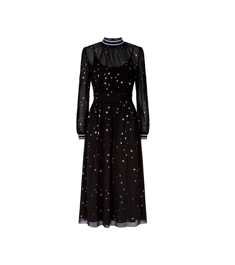 Angels Last Mission: Love Shin Hye-sun Inspired Stardust Dress - XS / Black - Dresses