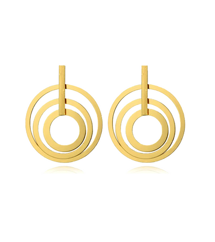 Beauty Inside Lee Da Hee Inspired Earrings 012 - ONE SIZE ONLY / Gold - Earrings
