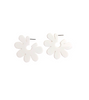 Blackpink Jennie Inspired Flower Earrings - ONE SIZE ONLY / White - Earrings