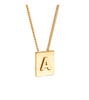 Blackpink Lisa Inspired Name Necklace 001 - A / Gold - Necklaces
