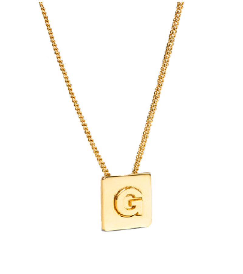 Blackpink Lisa Inspired Name Necklace 001 - G / Gold - Necklaces