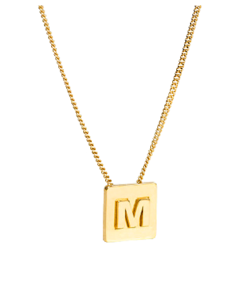 Blackpink Lisa Inspired Name Necklace 001 - M / Gold - Necklaces