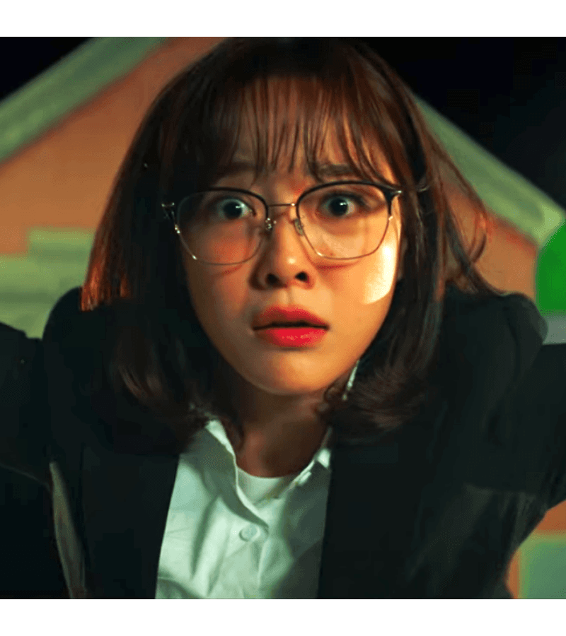 A Business Proposal Shin Ha-Ri (Kim Se-Jeong) Inspired Glasses 001 - ONE SIZE ONLY / Silver - Glasses