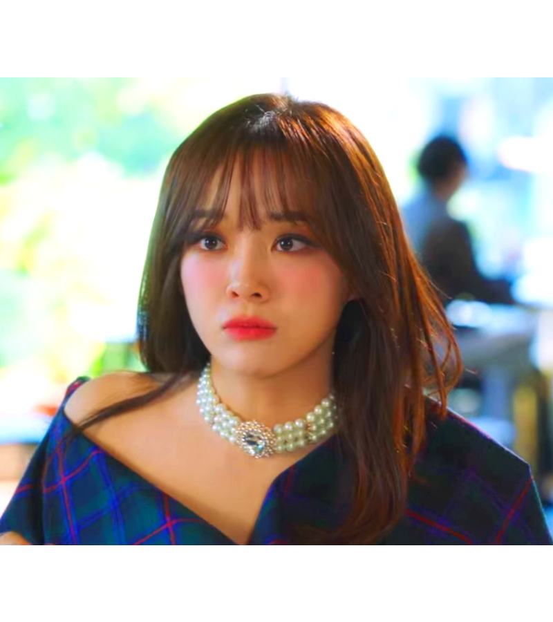 A Business Proposal Shin Ha-Ri (Kim Se-Jeong) Inspired Necklace 002 - ONE SIZE ONLY / White - Necklaces