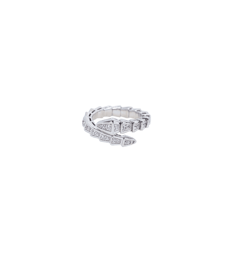 Business Proposal Shin Ha-Ri (Kim Se-Jeong) Inspired Ring 001 - Single Layer / Full Rhinestones / Silver - Rings