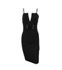 Corset Waist Dress - Black / L - Dresses