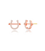 Crash Landing on You Seo Ji-hye Inspired Earrings 016 - ONE SIZE ONLY / Rose Gold - Earrings