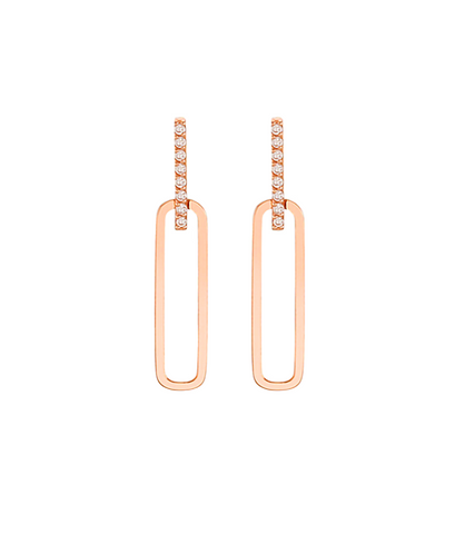 Crash Landing on You Seo Ji-hye Inspired Earrings 018 - Delivered only in March / Rose Gold - Earrings