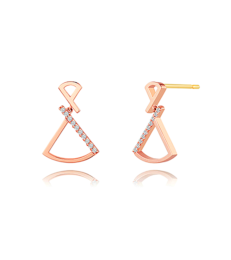 Crash Landing on You Seo Ji-hye Inspired Earrings 021 - Delivery only in March / Rose Gold - Earrings
