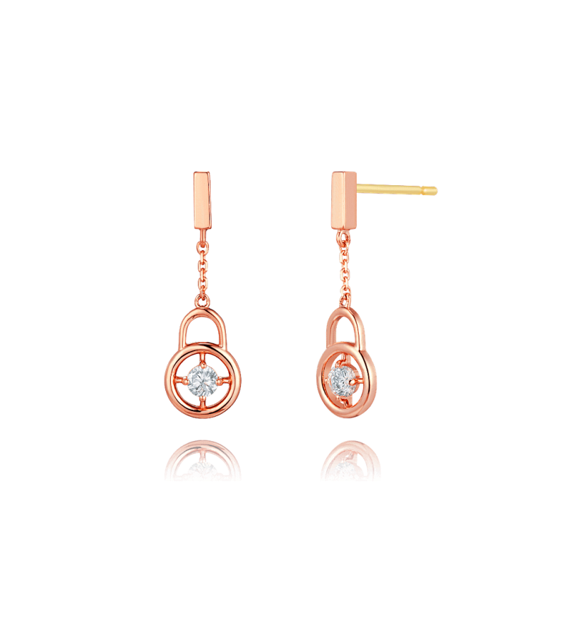 Crash Landing on You Seo Ji-hye Inspired Earrings 027 - Delivered only in Mid March / Rose Gold - Earrings