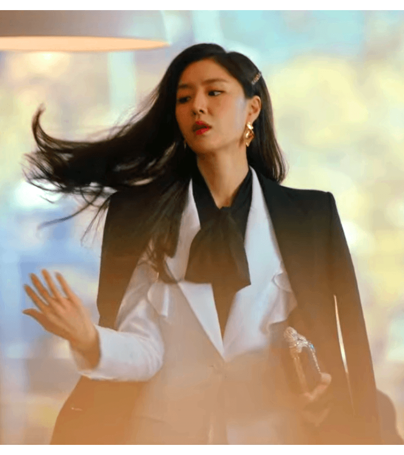 Crash Landing on You Seo Ji-hye Inspired Top and Skirt Set 002 - Two Piece
