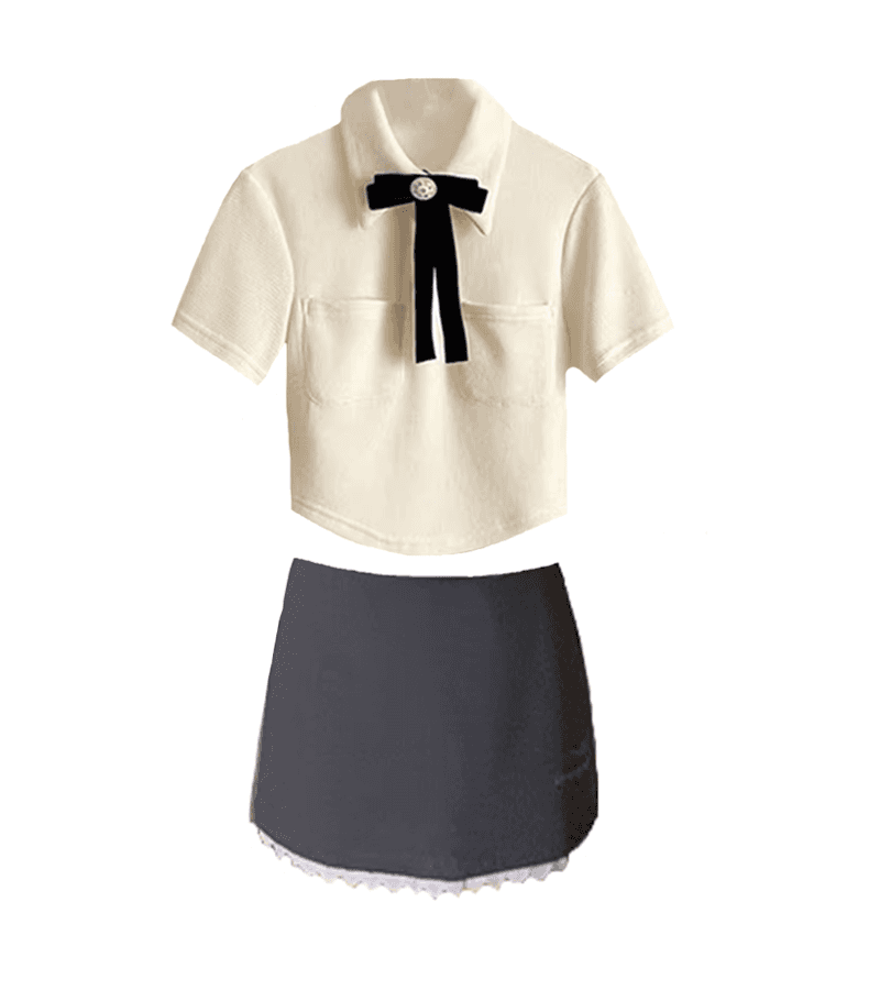 Doona! Lee Doo-na (Bae Suzy) Inspired Top and Skirt Set 002 - Outfit Sets