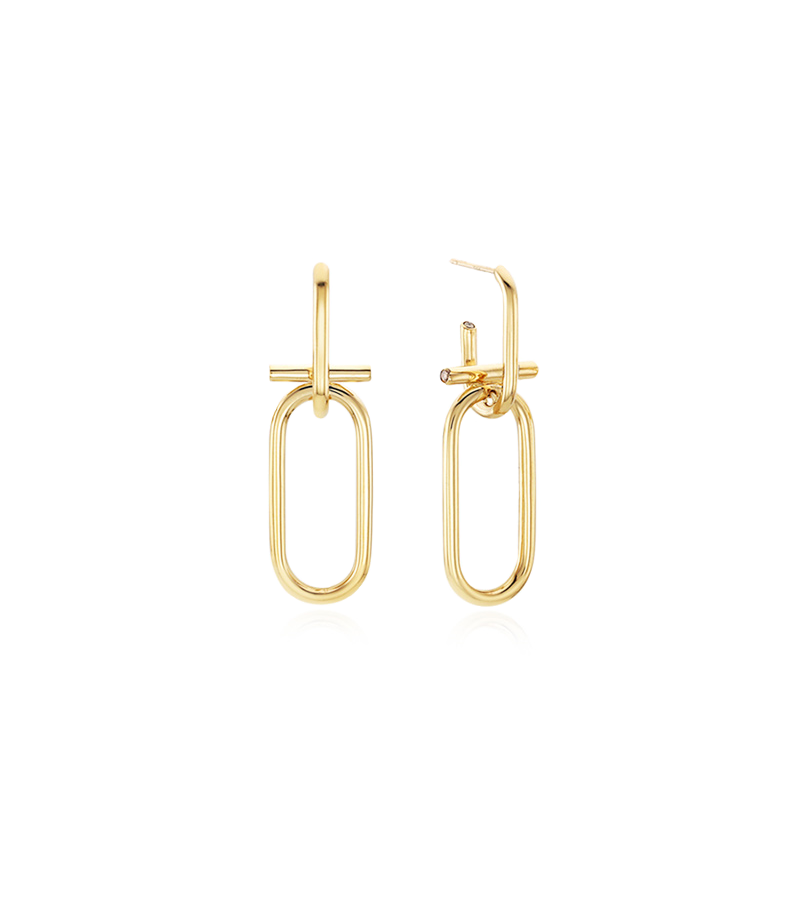 Encounter Boyfriend Song Hye Kyo Inspired Earrings 012 - ONE SIZE ONLY / Gold - Earrings