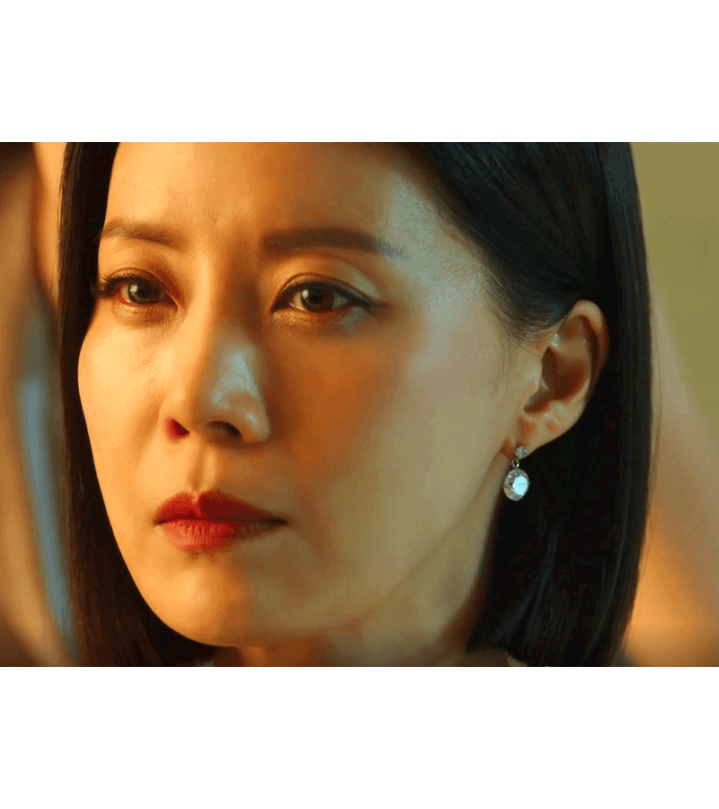 Eve Han So-Ra (Yoo Sun) Inspired Earrings 004 - ONE SIZE ONLY / Silver - Earrings