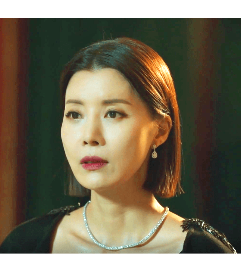 Eve Han So-Ra (Yoo Sun) Inspired Earrings 006 - ONE SIZE ONLY / Silver - Earrings