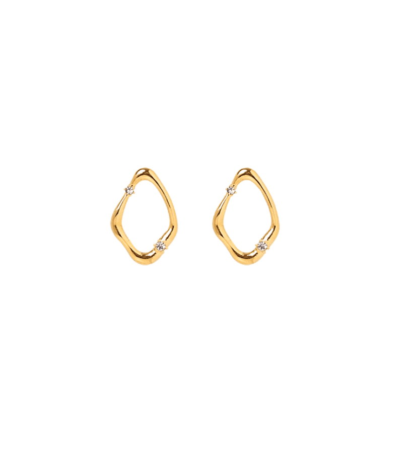 Eve Han So-Ra (Yoo Sun) Inspired Earrings 013 - ONE SIZE ONLY / Gold - Earrings