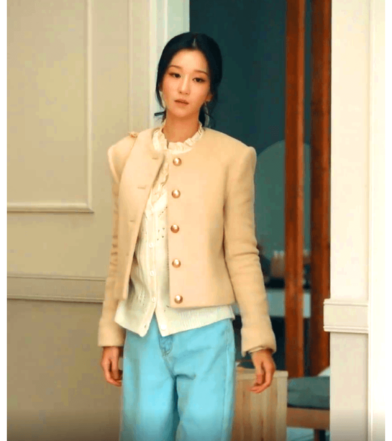 Eve Lee Ra-el (Seo Ye-ji) Inspired Coat 003 - ONE SIZE ONLY / Beige - Coats & Jackets