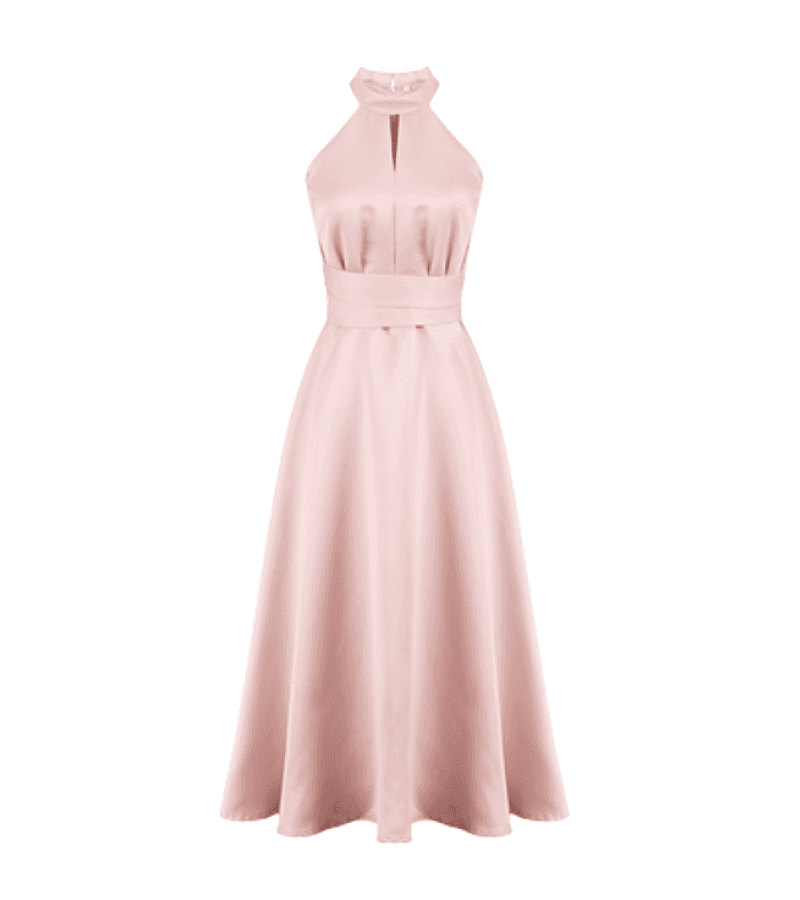 Eve Lee Ra-el (Seo Ye-ji) Inspired Dress 001 - S / Rose Quartz Pink / Midi Dress - Dresses
