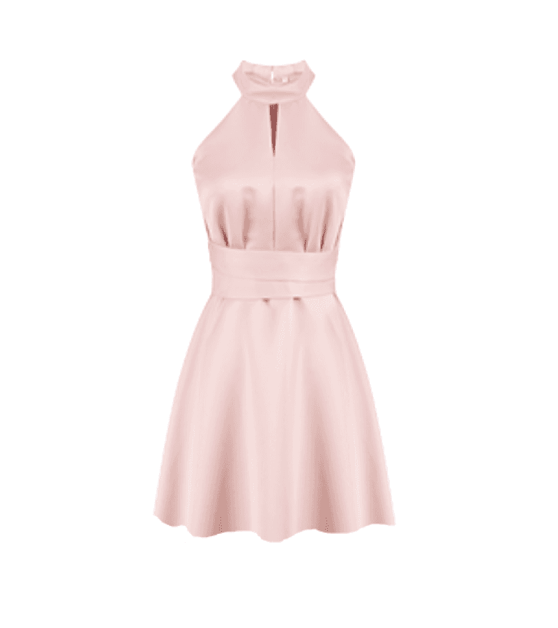 Eve Lee Ra-el (Seo Ye-ji) Inspired Dress 001 - S / Rose Quartz Pink / Short Dress - Dresses
