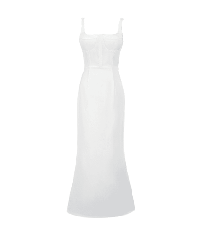 Eve Lee La-el (Seo Ye-ji) Inspired Dress 006 - Asian Petite Size S (Normal Size XS) / White - Dresses
