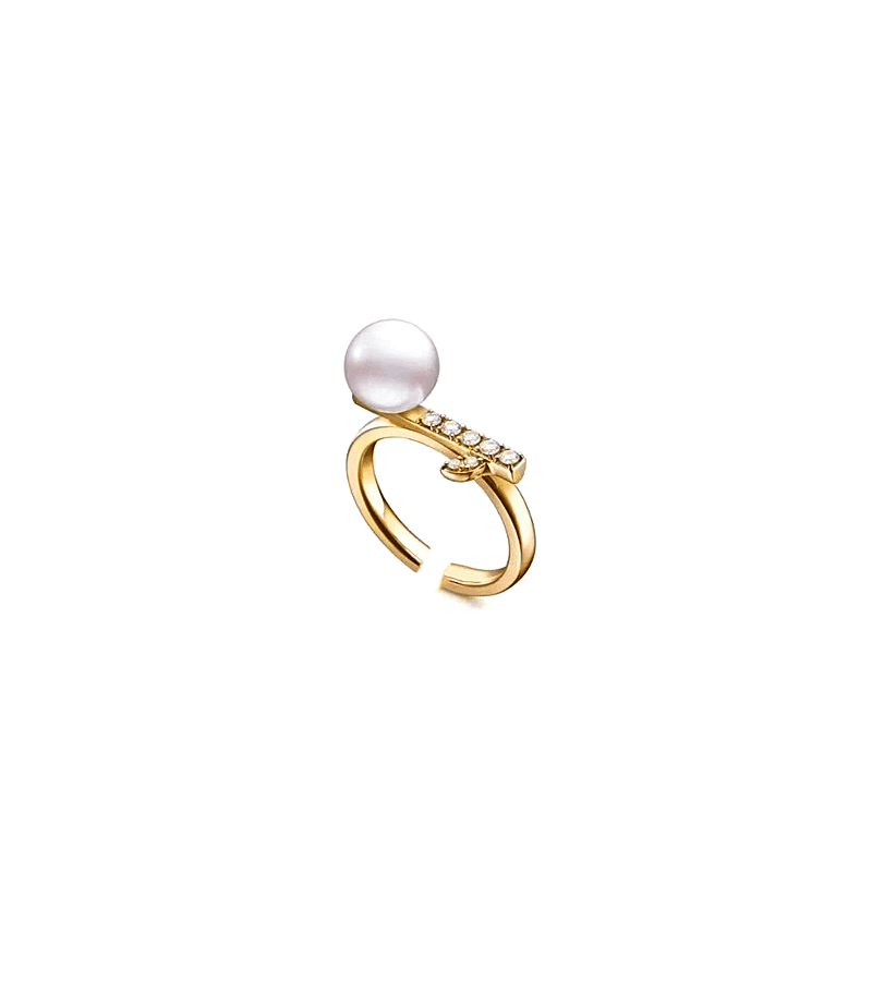 Eve Lee La-el (Seo Ye-ji) Inspired Ring 003 - ONE SIZE ONLY / Open-ended Ring (Free Size) / Gold - Rings