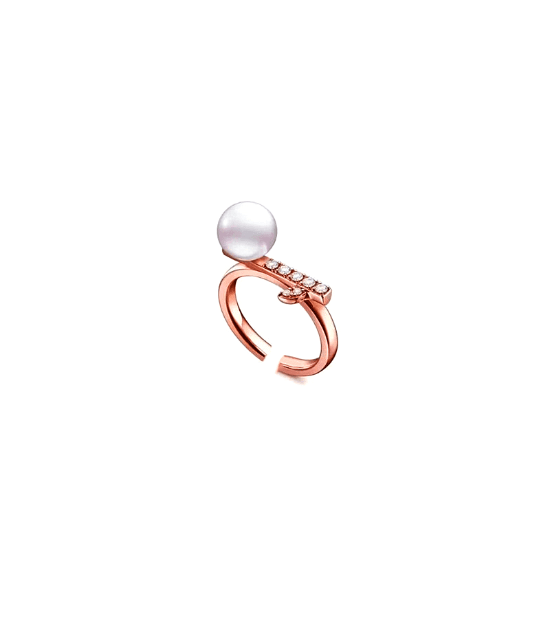 Eve Lee La-el (Seo Ye-ji) Inspired Ring 003 - ONE SIZE ONLY / Open-ended Ring (Free Size) / Rose Gold - Rings