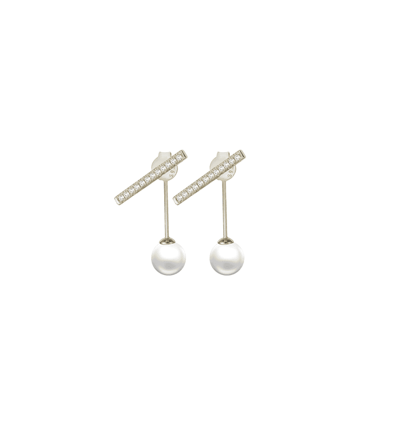 Extraordinary Attorney Woo Choi Su-yeon (Ha Yoon-kyung) Inspired Earrings 001 - ONE SIZE ONLY / Silver - Earrings