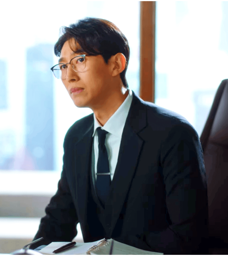 Extraordinary Attorney Woo Jung Myung-seok (Kang Ki-young) Inspired Glasses 001 - ONE SIZE ONLY / Black Frame (No Degree Lens) / Silver - 