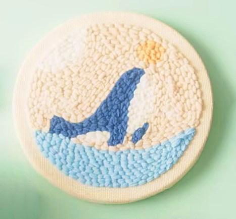 Extraordinary Attorney Woo Woo Young-woo (Park Eun-bin) Whale Embroidery Pack - ONE SIZE ONLY / Embroidery Kit (Requires Handiwork) / Coral 