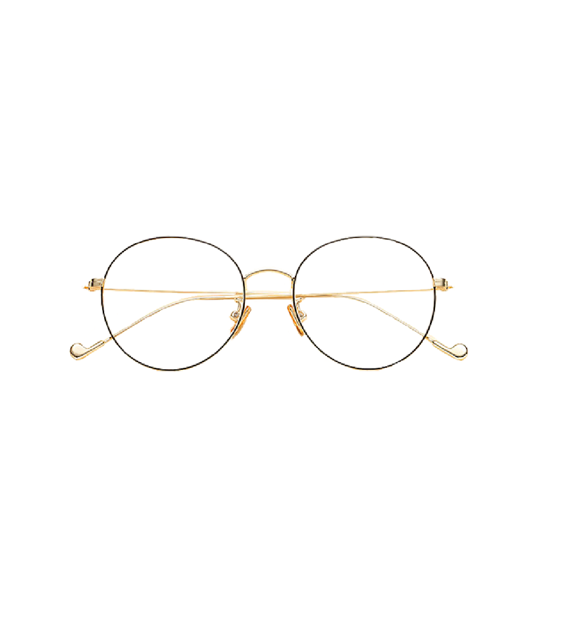 Extraordinary You Lee Na Eun Inspired Glasses 001 - ONE SIZE ONLY / Black-Gold - Glasses