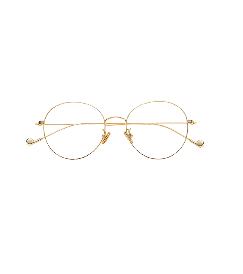 Extraordinary You Lee Na Eun Inspired Glasses 001 - ONE SIZE ONLY / Gold - Glasses