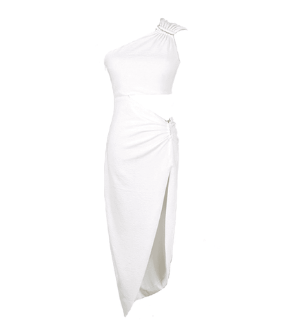 Female Celebrity Inspired Dress 001 - Asian Petite Size S (Normal Size XS) / White / Super Limited Pieces - No More Restocks Once Sold Out!