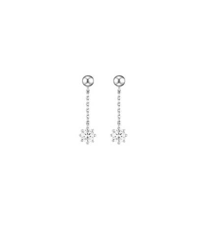 Forecasting Love and Weather (Weather People) Jin Ha-Kyung (Park Min Young) Inspired Earrings 002 - ONE SIZE ONLY / Silver - Earrings