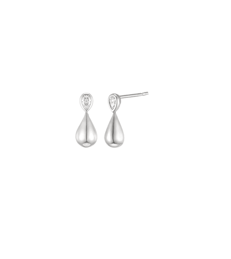 Forecasting Love and Weather (Weather People) Jin Ha-Kyung (Park Min Young) Inspired Earrings 003 - ONE SIZE ONLY / Silver - Earrings