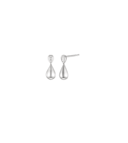 Forecasting Love and Weather (Weather People) Jin Ha-Kyung (Park Min Young) Inspired Earrings 014 - ONE SIZE ONLY / Silver - Earrings