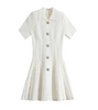 Genie Make A Wish Ga Young (Bae Suzy) Inspired Dress 002 Asian Petite Size M (Normal Size S) / White Dresses