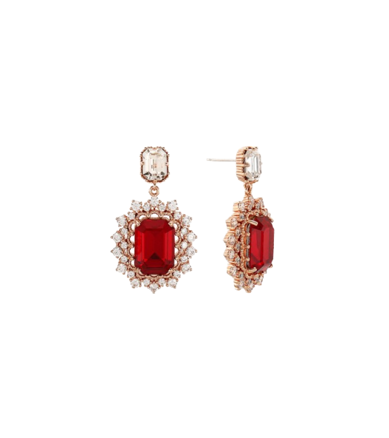 Her Private Life Park Min Young Inspired Earrings 002 - ONE SIZE ONLY / Red - Earrings