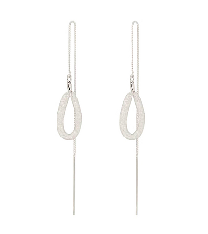 Her Private Life Park Min Young Inspired Earrings 026 - ONE SIZE ONLY / Silver - Earrings