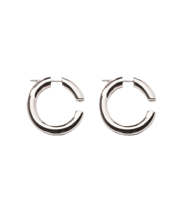 Her Private Life Park Min Young Inspired Earrings 032 - ONE SIZE ONLY / Silver - Earrings