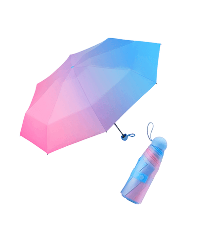 Hometown Cha-Cha-Cha Umbrella (100% Authentic!) - ONE SIZE ONLY / Ombre Blue / Blue Handle - Parasols & Rain Umbrellas